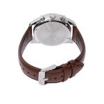 Orient Stretto Solar Chronograph 40mm White Dial Brown Leather Strap