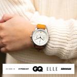 About Vintage 1934 Telechron Mens Watch, Stainless Steel, Steel / Off White, Quartz Movement