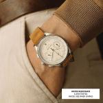 About Vintage 1934 Telechron Mens Watch, Stainless Steel, Steel / Off White, Quartz Movement