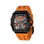 TSAR BOMBA Mens Watch UK Automatic Watches for Men 50M Waterproof Japanese Mechanical Watches Men Movement Tonneau Stainless Steel Case Sapphire Glass Big Face Unique Fashion Luxury Gift