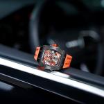 TSAR BOMBA Mens Watch UK Automatic Watches for Men 50M Waterproof Japanese Mechanical Watches Men Movement Tonneau Stainless Steel Case Sapphire Glass Big Face Unique Fashion Luxury Gift