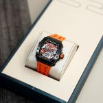 TSAR BOMBA Mens Watch UK Automatic Watches for Men 50M Waterproof Japanese Mechanical Watches Men Movement Tonneau Stainless Steel Case Sapphire Glass Big Face Unique Fashion Luxury Gift