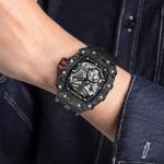 TSAR BOMBA Luxury Automatic Watches for Men Mechanical Men's Watch Japanese Movement Sapphire Glass 50M Waterproof Wrist Watches Silicone Strap Luminous Elegant Gifts