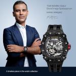 TSAR BOMBA Luxury Automatic Watches for Men Mechanical Men's Watch Japanese Movement Sapphire Glass 50M Waterproof Wrist Watches Silicone Strap Luminous Elegant Gifts