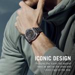 Victorinox Men’s Watch I.N.O.X. Ø 43 mm, Swiss Made, Analogue Quartz, Water-Resistant up to 200 m, Sapphire Glass, Rubber Strap, Black