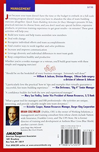Team-Building Activities for Busy Managers: 50 Quick Exercises