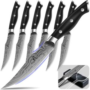 6-Piece German Stainless Steel Steak Knife Set