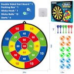 Kids Double-Sided Dart Board Set with Balls