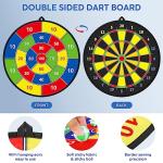 Kids Double-Sided Dart Board Set with Balls