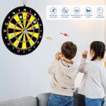 Kids Double-Sided Dart Board Set with Balls