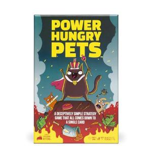 Exploding Kittens Power Hungry Pets 2-6 Players - Ages 7+ - 15 Minutes to Play - Strategic and Simple Card Game - Ideal for Party, Family Game Night, Kids and Adults