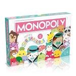 Winning Moves Squishmallows Monopoly Board Game Collectors Edition, Play with Fifi the Fox, Rosie the pig and Brock the Bulldog, includes an exclusive 4" Cam the Cat plush, great gift for ages 8 plus