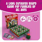 TOMY Battle Royale Board Game | Last One Standing Strategy Game | 2-4 Player Family Game for Kids and Adults Ages 8+ Years Old