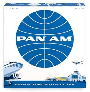 PAN AM Fun Strategy Board Game For The Whole Family - Includes 52 Airplane Miniatures From 4 Distinct Airline Eras (Ages 12+) Ideal for 2-4 Players - Funko 48719 Signature Games
