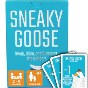 Worgan Games Sneaky Goose - Addictive Strategy Card Game for Kids, Teens & Adults | Quick Thinking & Memory Game