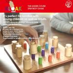 Roo Games KLOAK - All Wooden Strategy Board Games for Adults & Kids, 2-4 Players, Family Games, Popular Games for Ages 8+, Stimulates Critical Thinking, Durable Hardwood Components