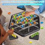 Chain Triangle Chess Game, Wavelength Board Game, Triggle Game, Triggle Rubber Band Game for Kids & Adults, Multiplayer Triangle Board Game for Family Night, Family Games