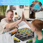 Chain Triangle Chess Game, Wavelength Board Game, Triggle Game, Triggle Rubber Band Game for Kids & Adults, Multiplayer Triangle Board Game for Family Night, Family Games