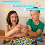 Chain Triangle Chess Game, Wavelength Board Game, Triggle Game, Triggle Rubber Band Game for Kids & Adults, Multiplayer Triangle Board Game for Family Night, Family Games
