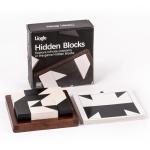 Lingle Wooden Hidden Blocks Puzzle Game - 80 Brain Challenges with Solid Wood Box & Deluxe Black and White Pieces, 3D Logic & Spatial Thinking Tabletop Toy, Perfect for Family Fun & Creative Gifts