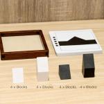 Lingle Wooden Hidden Blocks Puzzle Game - 80 Brain Challenges with Solid Wood Box & Deluxe Black and White Pieces, 3D Logic & Spatial Thinking Tabletop Toy, Perfect for Family Fun & Creative Gifts