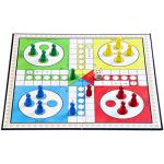 Jaques of London Ludo Game Board | Family Board Games for Kids | Folding Ludo Game with Dice and Counters | Since 1795