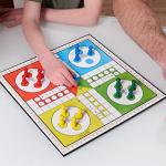 Jaques of London Ludo Game Board | Family Board Games for Kids | Folding Ludo Game with Dice and Counters | Since 1795