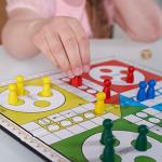 Jaques of London Ludo Game Board | Family Board Games for Kids | Folding Ludo Game with Dice and Counters | Since 1795