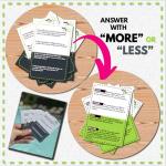 More or Less Card Game – How Sharp Is Your Judgment?