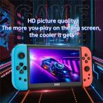 Handheld Games Consoles, 20000+ Classic Games 7 Inch Screen Handheld Games Support TV Out, 10 Emulators 3000mAh Rechargeable Battery Portable Games Console for Kids Adults