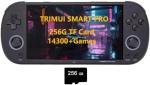 TRIMUI Smart PRO 5-Inch Handheld Game Console Pre-Installed 14300+ Games Built-in 256G SD Card Linux System A133P Processor Support WiFi Multiplayer Online Battle (Black)
