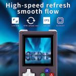 Voacle RG Nano Retro Handheld Game Console , Aluminum Alloy CNC Support Clock , Music Player Function 1.54 Inch IPS Screen 64G TF Card 5405 Games with Portable Bag (Purple)
