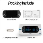 TRIMUI Smart PRO 5-Inch Handheld Game Console Pre-Installed 14300+ Games Built-in 256G SD Card Linux System A133P Processor Support WiFi Multiplayer Online Battle (Black)