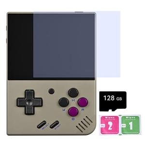 Miyoo Mini Plus Handheld Game Console, 3.5-Inch Retro Emulator Console Built-In Games, Support Wi-Fi Battle, Open-Source Emulators, Cortex-A7 Processor(128G Grey)