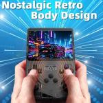 R36S Retro Handheld Game Console - 21,000+ Classic Games, 3.5" IPS Screen, 64GB/128GB, Portable Linux Gaming Device (128g-yellow)