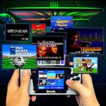 NEOCADE Retro Pocket Console for Mega Drive with LCD 3.5, 12 MD Multigame Cartridges and 20 Integrated NES Games