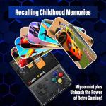 Miyoo Mini Plus, Retro Gaming Console with 64G Memory Card, 3.5-inch IPS Screen, 3000mAH Long Endurance Battery，with Storage Case, Support 10000+ Games (White 64G)