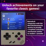 Miyoo Mini Plus Purple Transparent 128GB with Onion OS, Retro Portable Console, All Roms Supported RetroAchievements