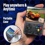 Miyoo Mini Plus, Retro Gaming Console with 64G Memory Card, 3.5-inch IPS Screen, 3000mAH Long Endurance Battery，with Storage Case, Support 10000+ Games (White 64G)