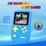 Bornkid 32 Bit Handheld Game Console for Kids,3.0" IPS Screen with Buit in 139 HD Video Games, Portable Rechargeable Game System, Electronic Gaming Player Gifts Toys for Boys Girls