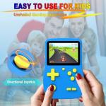 Bornkid 32 Bit Handheld Game Console for Kids,3.0" IPS Screen with Buit in 139 HD Video Games, Portable Rechargeable Game System, Electronic Gaming Player Gifts Toys for Boys Girls