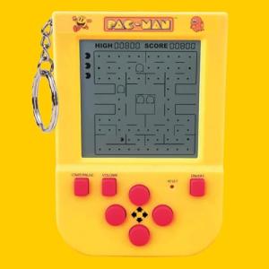 Pac-Man Keyring Arcade. Mini Arcade Game LCD Screen Directional Controls & 4 Modes. Original PAC-MAN Gameplay & Sounds. Officially Licensed PAC MAN Game Merchandise.