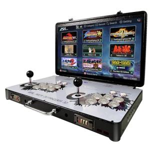 WYGAMING Folding Arcade | 4 Players | Over 20000 Games | 22 Inch LED Display | Sanwa Joysticks
