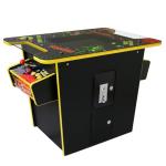 Arcade Game Machine Retro Cocktail Table Cabinet 60 Classic Video Games Flip Screen 1 or 2 Player 19 Inch LCD Display Screen Stereo Speaker Free Play Or Coin Operated 64.5cm W x 73cm H x 89.5cm D