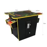 Arcade Game Machine Retro Cocktail Table Cabinet 60 Classic Video Games Flip Screen 1 or 2 Player 19 Inch LCD Display Screen Stereo Speaker Free Play Or Coin Operated 64.5cm W x 73cm H x 89.5cm D