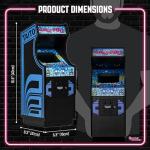 Numskull Quarter Arcades Bubble Bobble Collector's Edition Mini Arcade - 1/4 Scale Authentic Wooden Replica, Original ROM, Rechargeable Battery & 3W Speakers for Retro Enthusiasts.