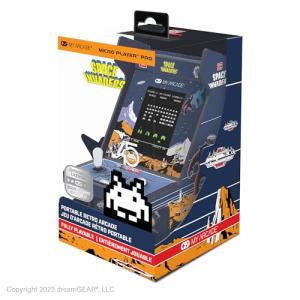 My Arcade Space Invaders Mini Arcade Machine - Micro Player Pro Table Top Arcade Machine, Portable Handheld Game, Retro Gaming Console, Mini Retro Games Machines for Kids & Adults