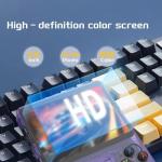 R36S Retro Handheld Game Console with 3.5" IPS Display, 64/128GB and 21,000+ Classic Games, Open Source Linux System, Screen Portable Pocket Video Player (Purple-128G)