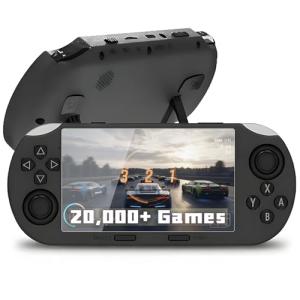 Retro Handheld Game Console, 20,000+ Preloaded Retro Games 4.5 Inch IPS HD Screen with 64GB, 3000mAh Battery, TV Output & 3D Joystick, 14+ Emulators Support