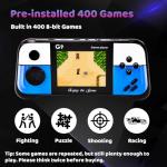 Handheld Game Console Built-in 400 Retro Games, Travel-friendly Gaming Console with Long Battery Life, Plug and Play Video Game Console for Kid, Handheld Video Game Console for Boys Girls
